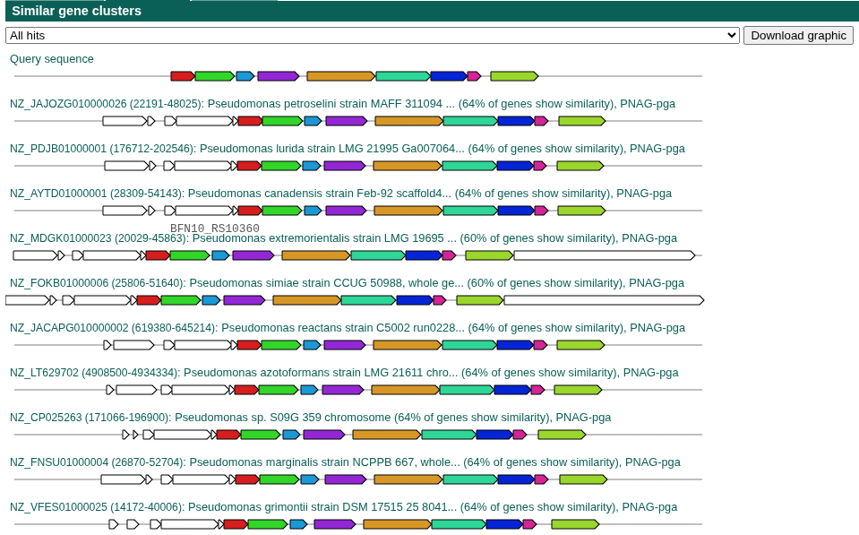 Clusterblast example
